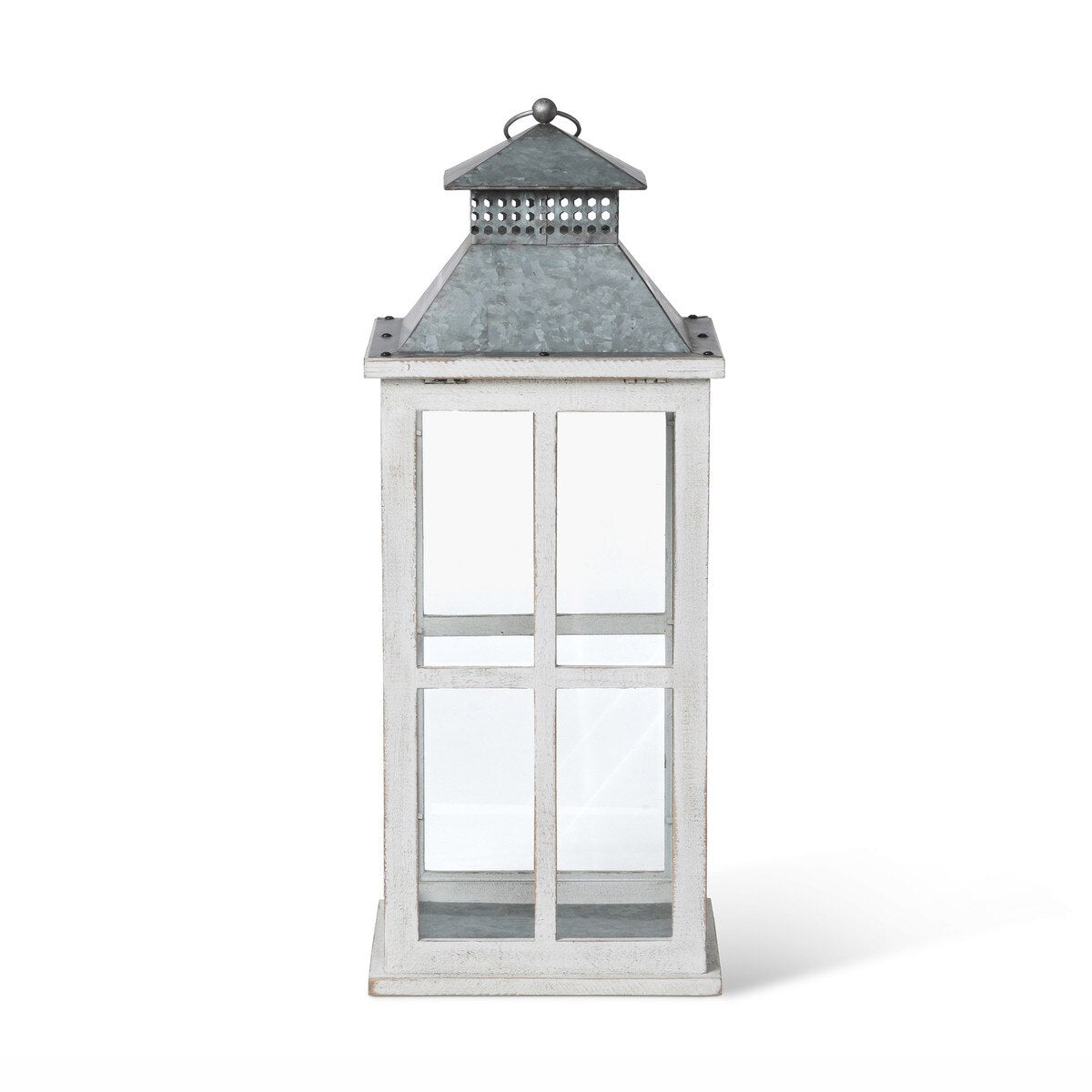 Coastal Whitewash Lantern, Medium style shot 2