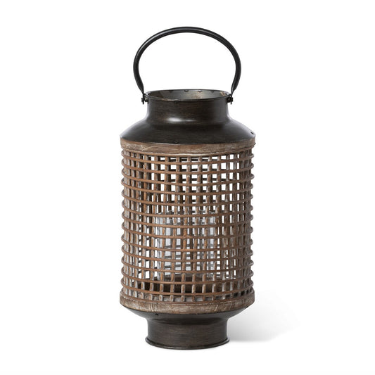 Wooden Mesh Round Lantern style shot 1