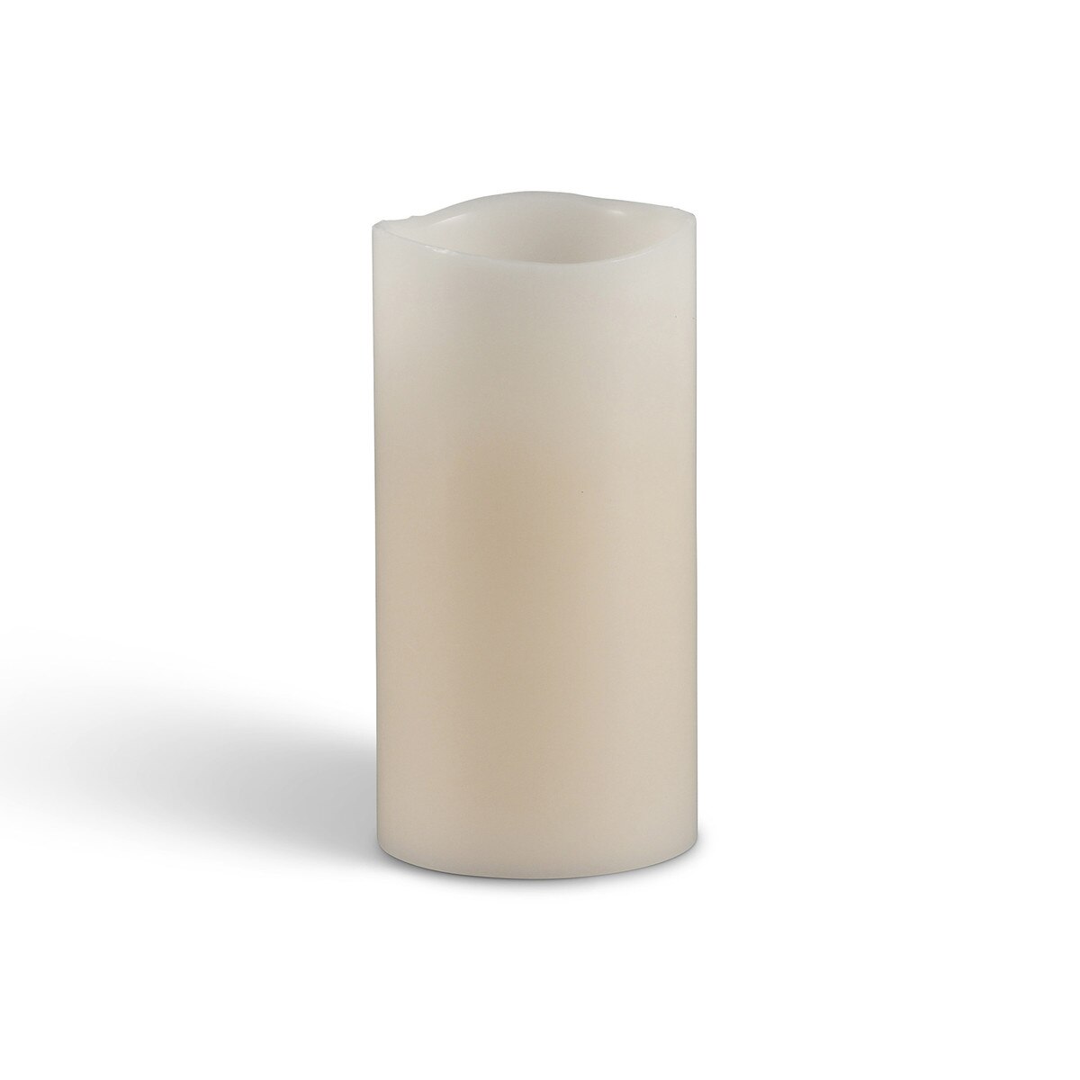 Flickering Wax Flameless Pillar Candle, 3"x6" style shot 1