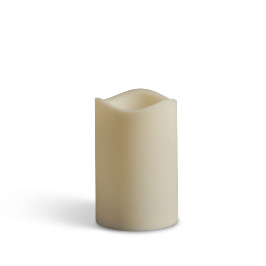 Indoor/Outdoor Flickering Flameless Pillar Candle, 3"x4.5" style shot 1