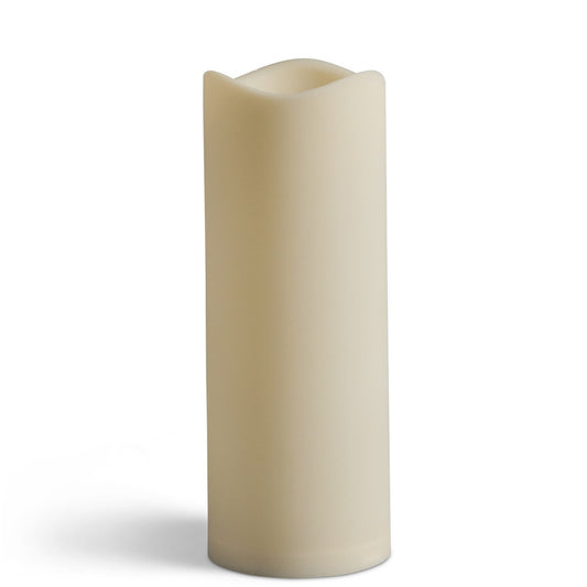 Indoor/Outdoor Flickering Flameless Pillar Candle, 3"x8" style shot 1