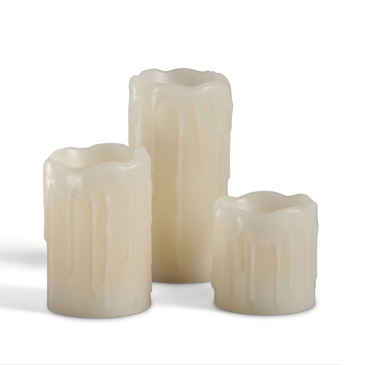 Wax Drip Flameless Votive Candles, Set of 3 style shot 1
