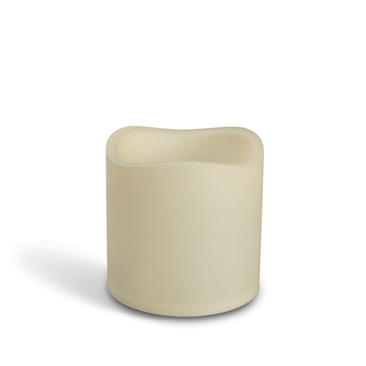 Indoor/Outdoor Flameless Pillar Candle, 4"x4" style shot 1