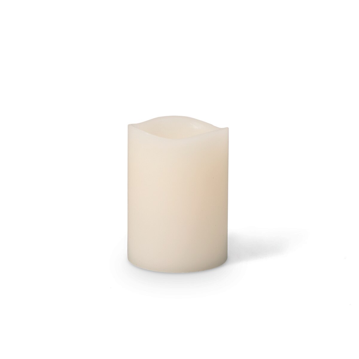3"D x 4"H Wax Wavy Edge Glow Wick(TM) Candle. style shot 1