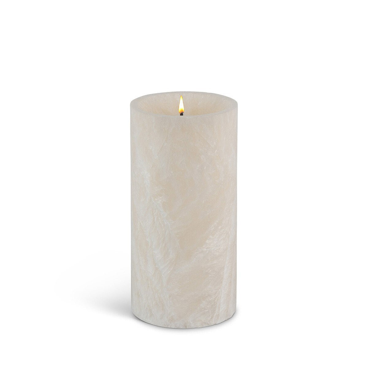Wax Glow Wick™ Straight Edge Pillar Candle, 3"x6" style shot 1