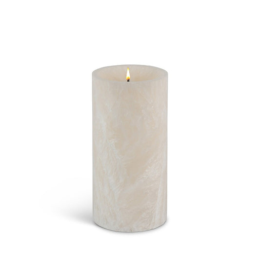 Wax Glow Wick™ Straight Edge Pillar Candle, 3"x6" style shot 1