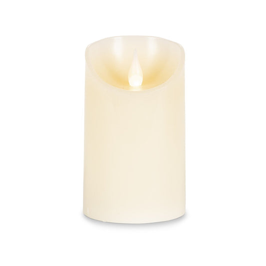 Flameless Wax Pillar Candle with Fire Glow Tip, 3"x5" style shot 1