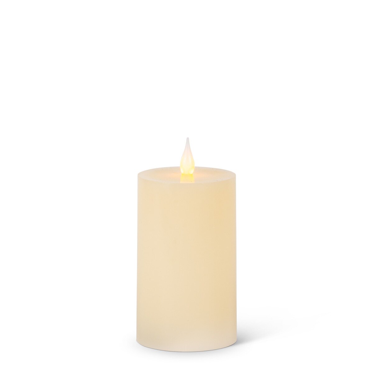 Flameless Wax Flat Top Pillar Candle, 3"x5" style shot 1