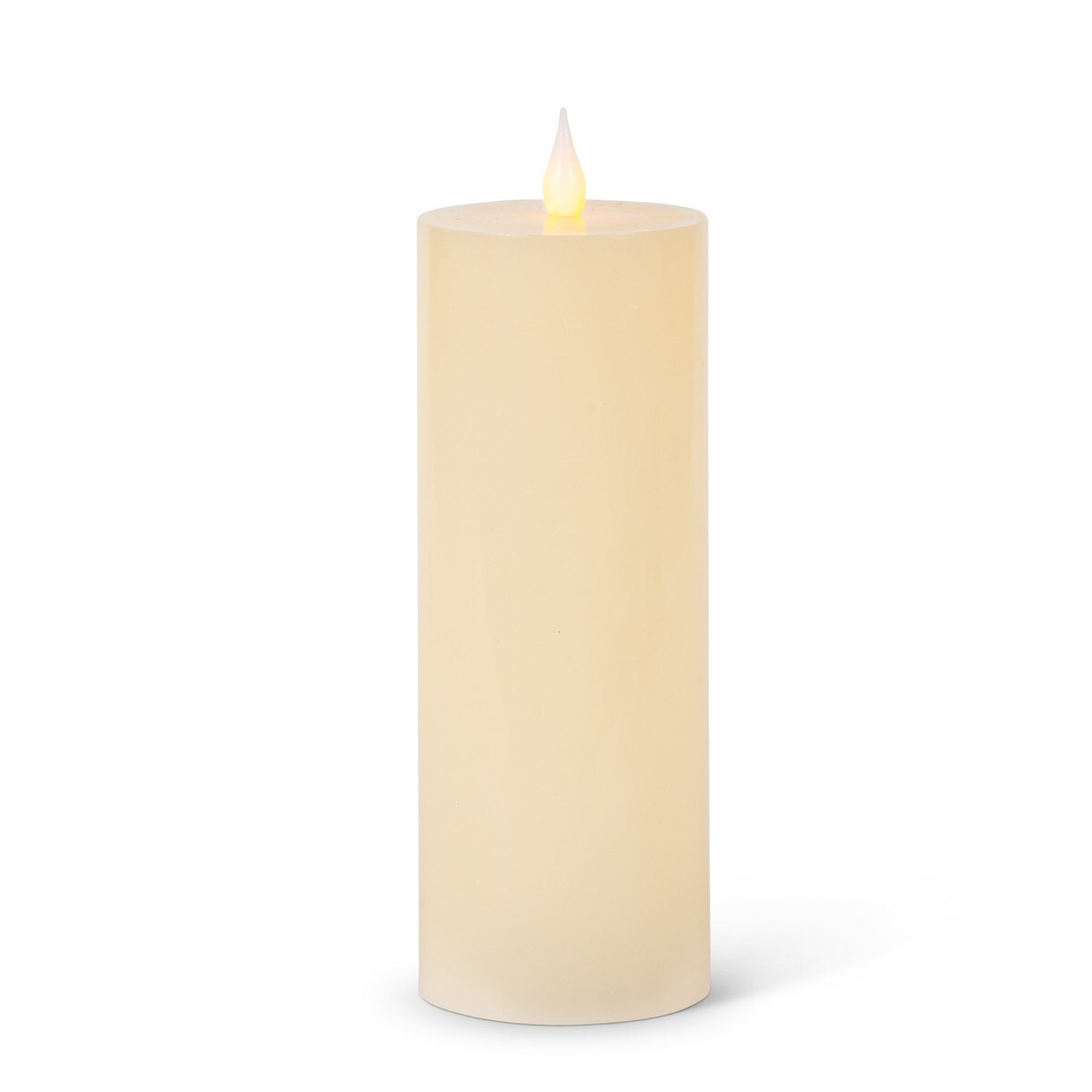 Flameless Wax Flat Top Pillar Candle, 3"x8" style shot 1