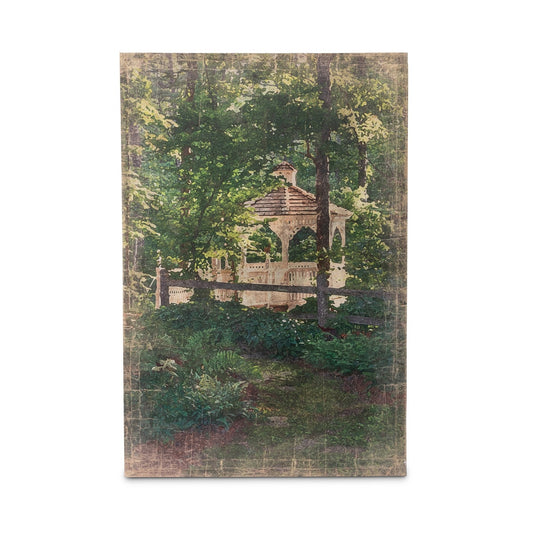 Secret Garden Gazebo Print on Canvas style shot 1