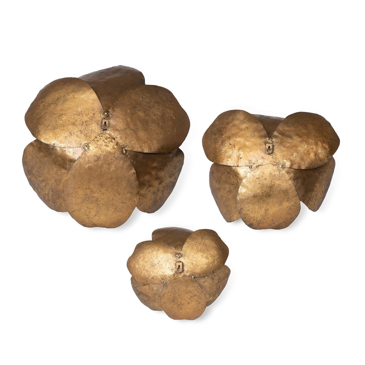 Antique Bronze Magnolia Wall Flowers, Set of 3 style shot 2