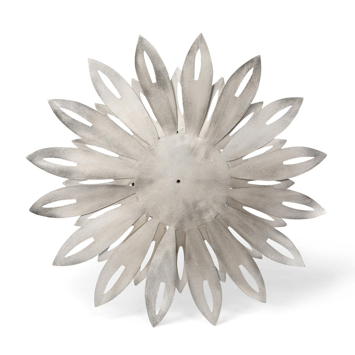 Aged Nickel Wall Dahlia, Large style shot 2