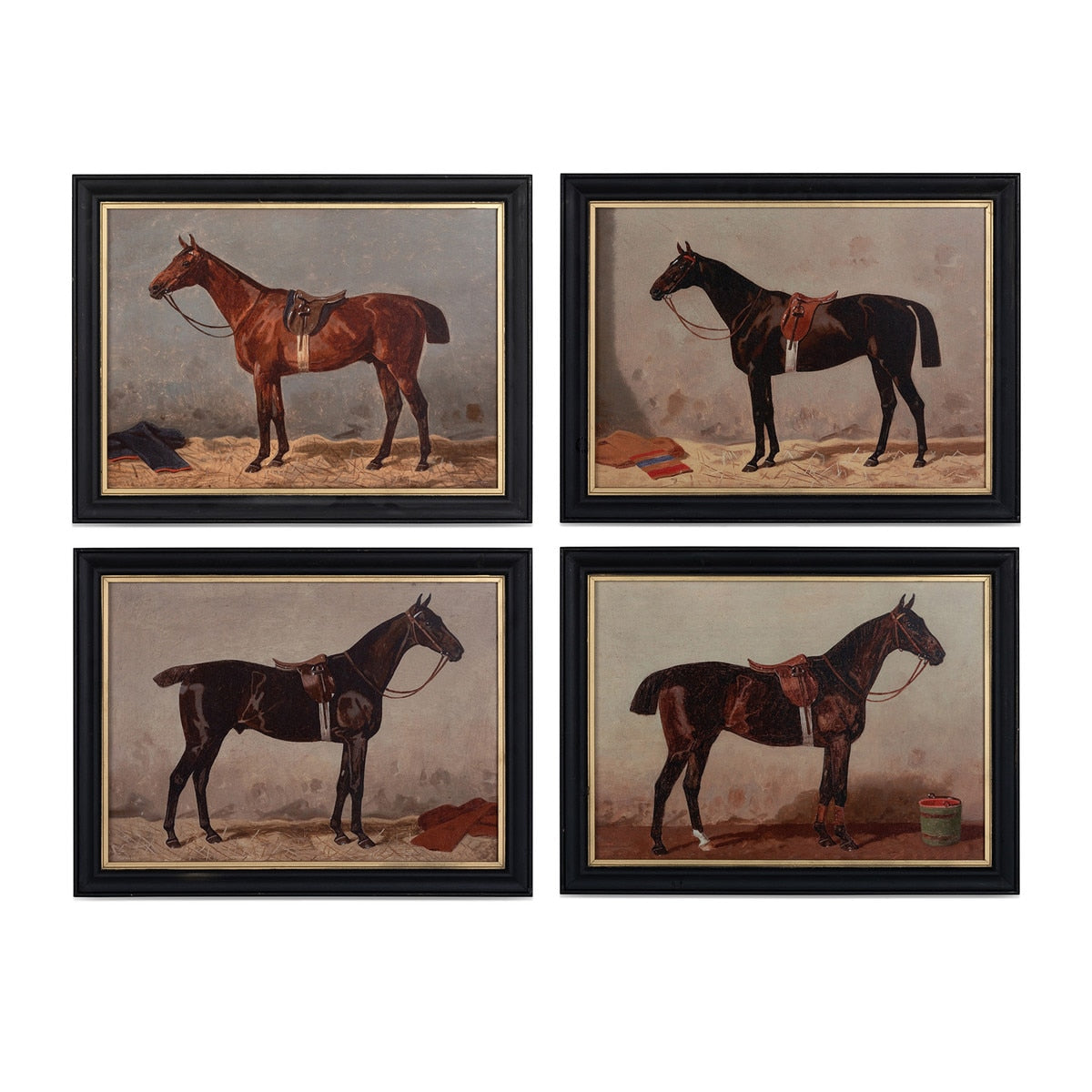 English Riding Horses Framed Print, 4 Assorted Styles style shot 1