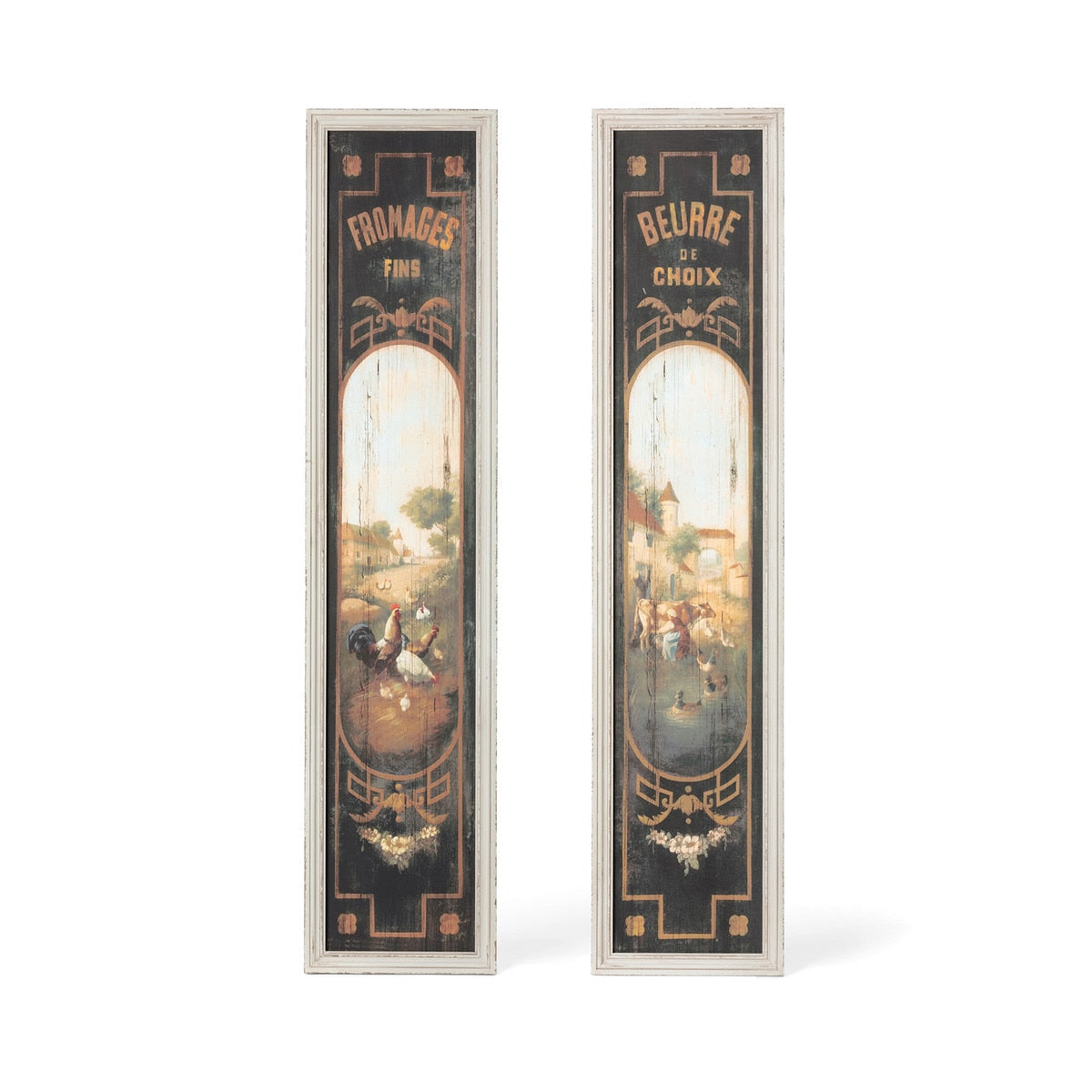 French Butter & Cheese Signs on Wood, Set of 2 style shot 2