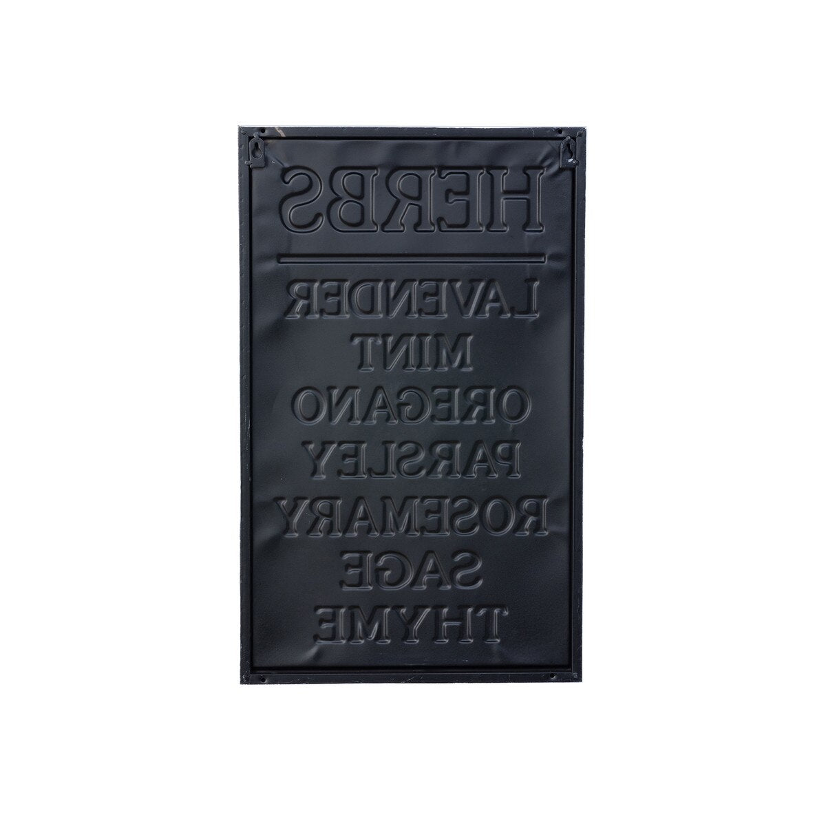 Metal Herb Sign style shot 2