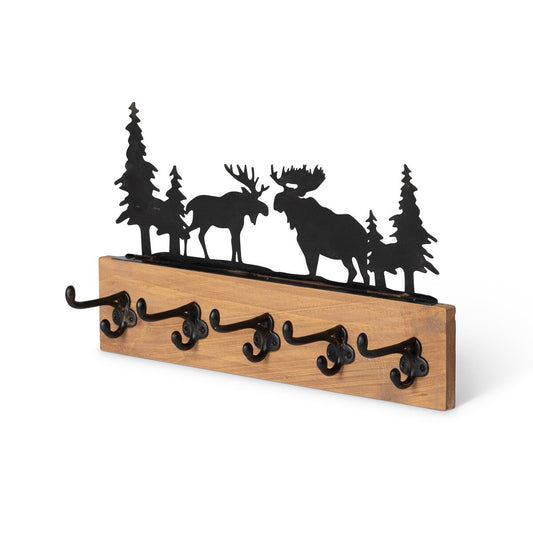 Moose Silhouette Hook Rack style shot 1