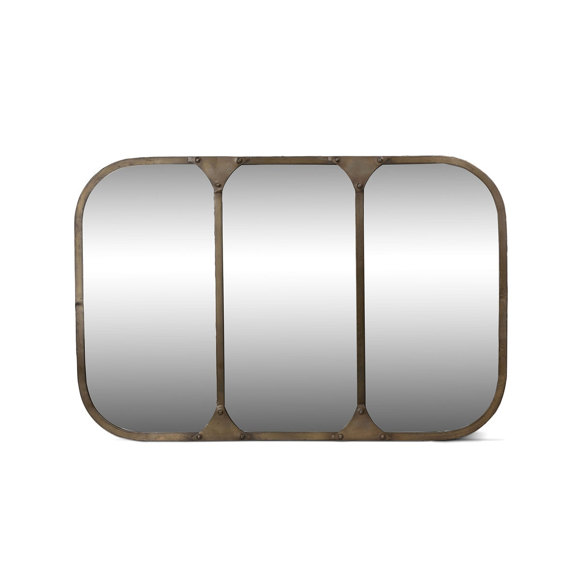 Station Iron Brass Frame Mirror style shot 1