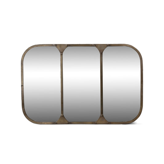 Station Iron Brass Frame Mirror style shot 1