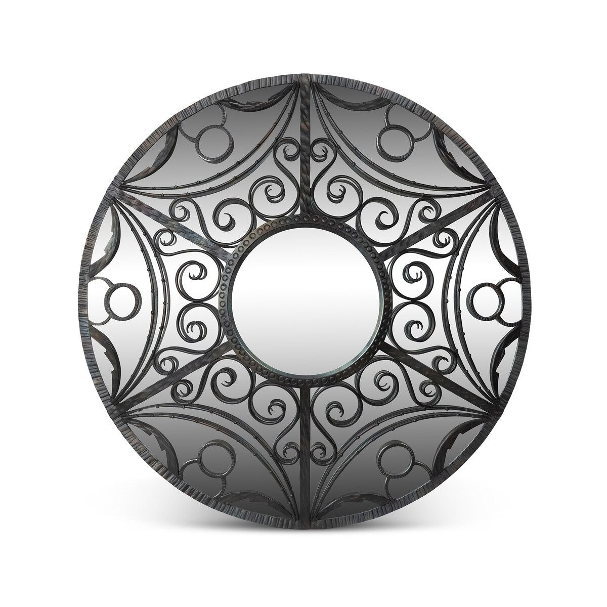 Scroll and Swag Framed Mirror, Large style shot 1