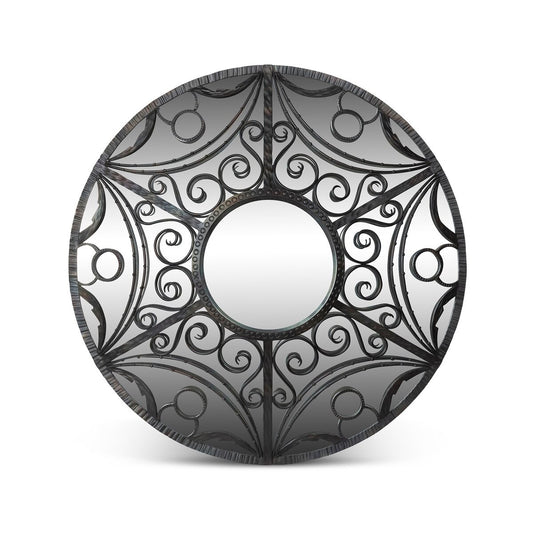 Scroll and Swag Framed Mirror, Large style shot 1