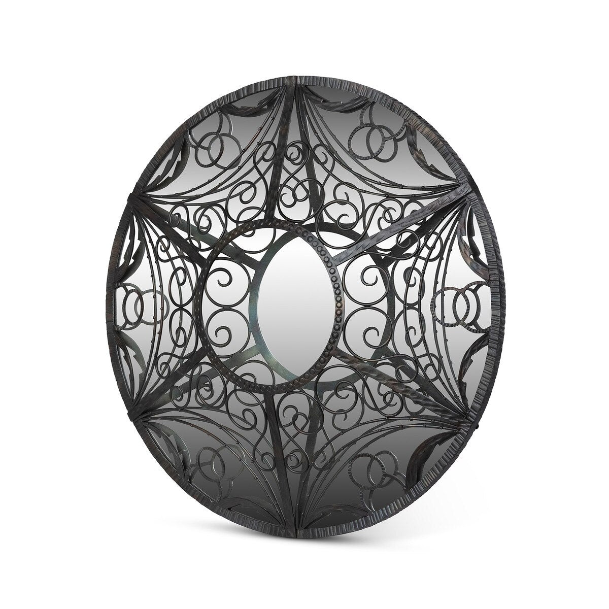 Scroll and Swag Framed Mirror, Large style shot 2