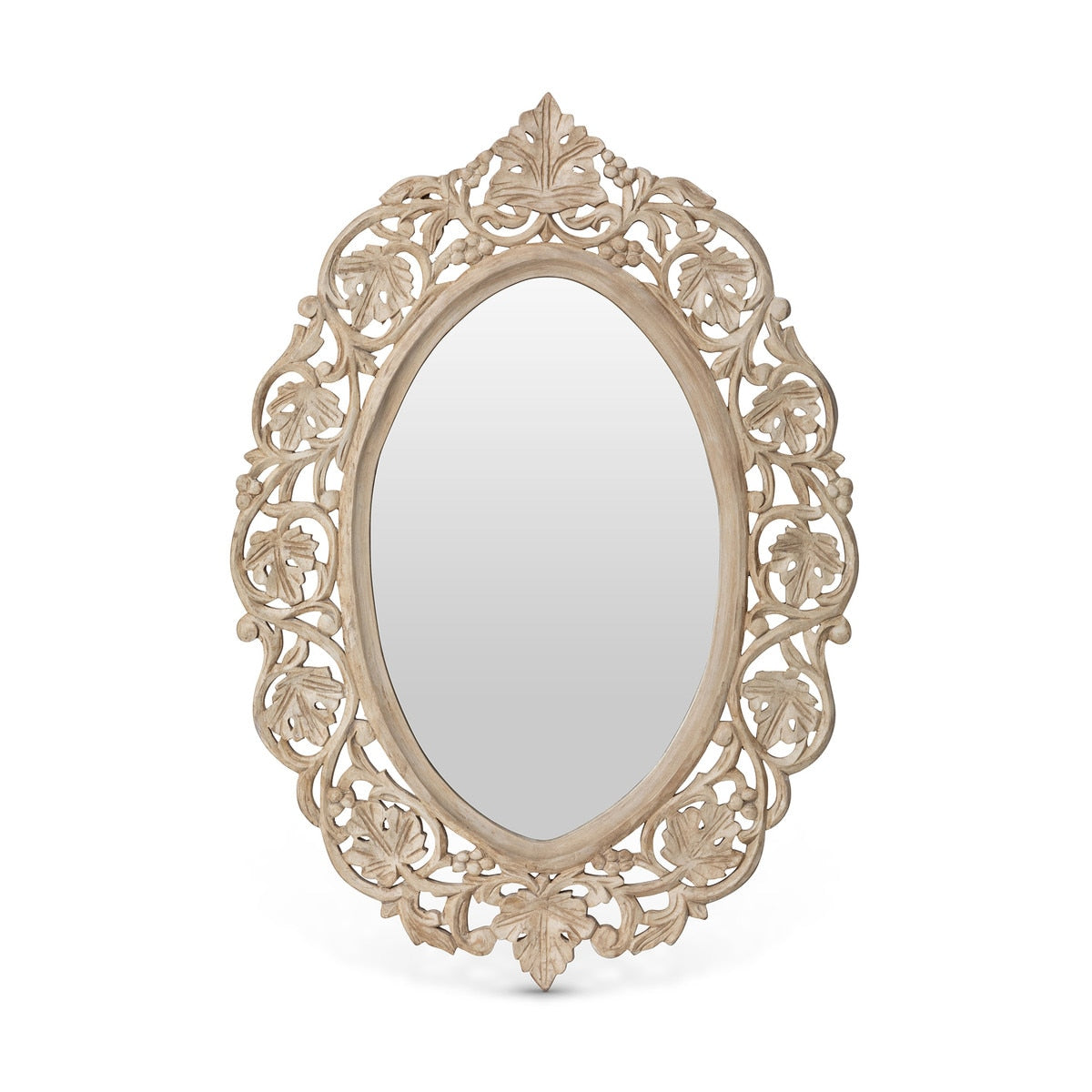 Vichy Hand Carved Wood Mirror style shot 1