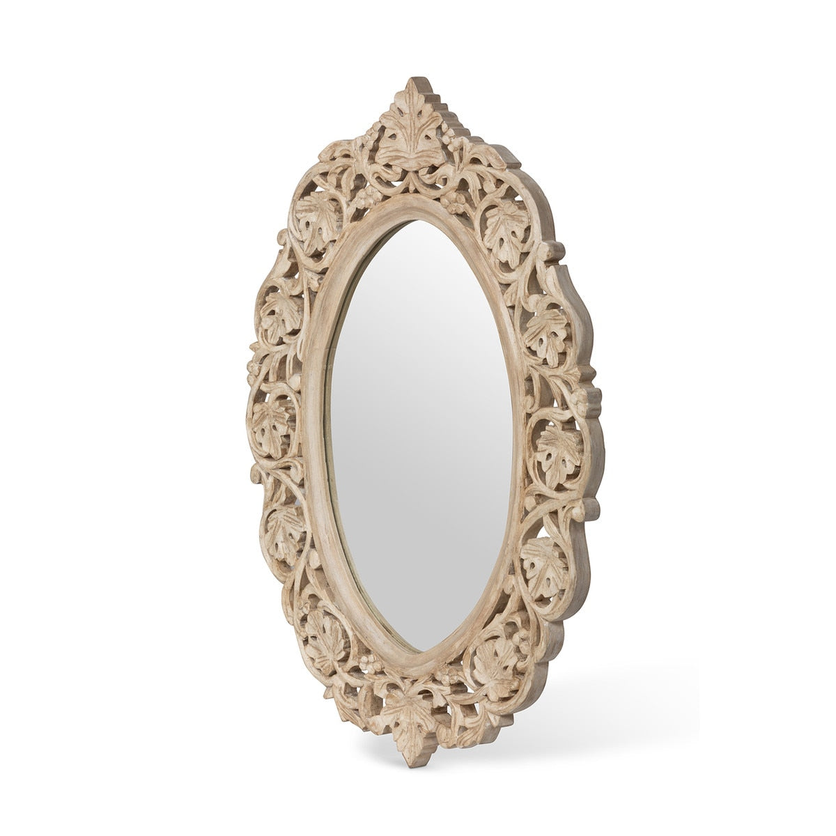 Vichy Hand Carved Wood Mirror style shot 2