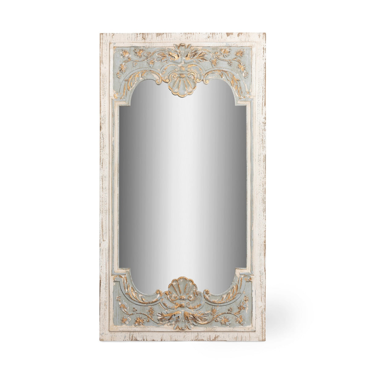 Coquille Carved Wood Mirror style shot 1