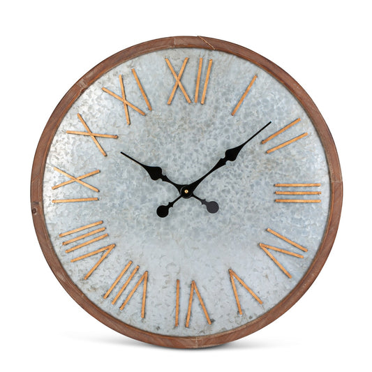 Iron and Wood Wall Clock style shot 1