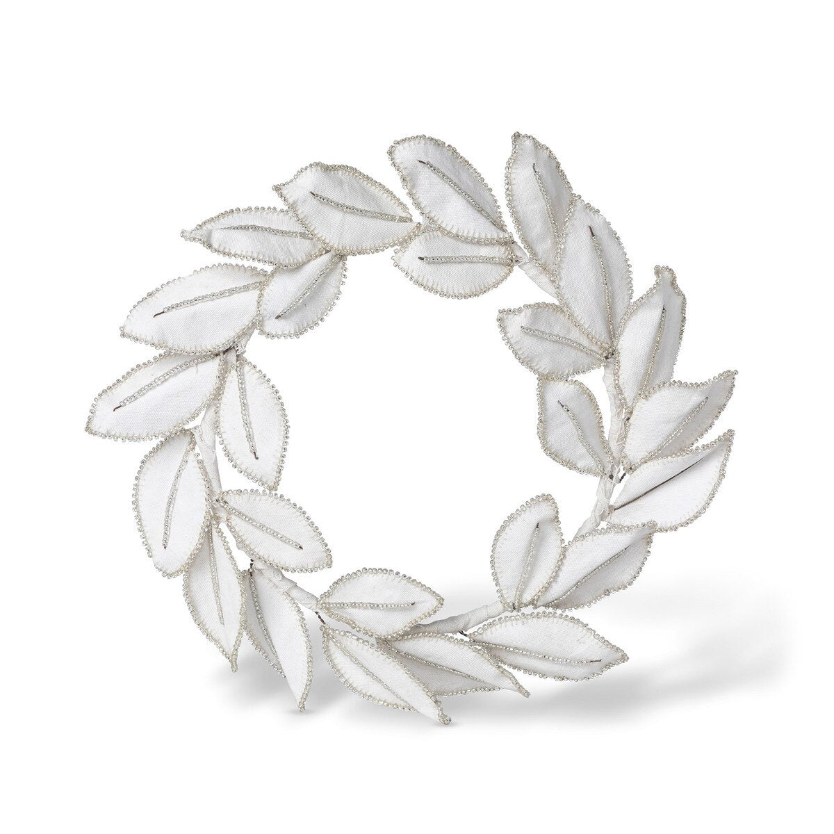 Upcycled Tent Canvas Magnolia Leaf Wreath style shot 1