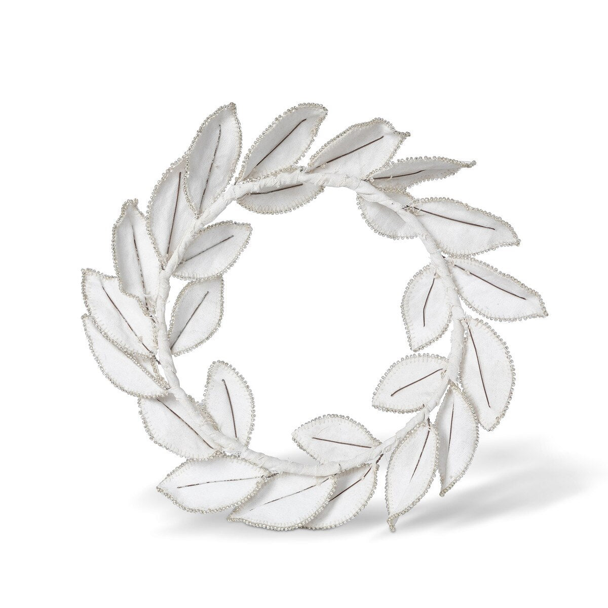 Upcycled Tent Canvas Magnolia Leaf Wreath style shot 2