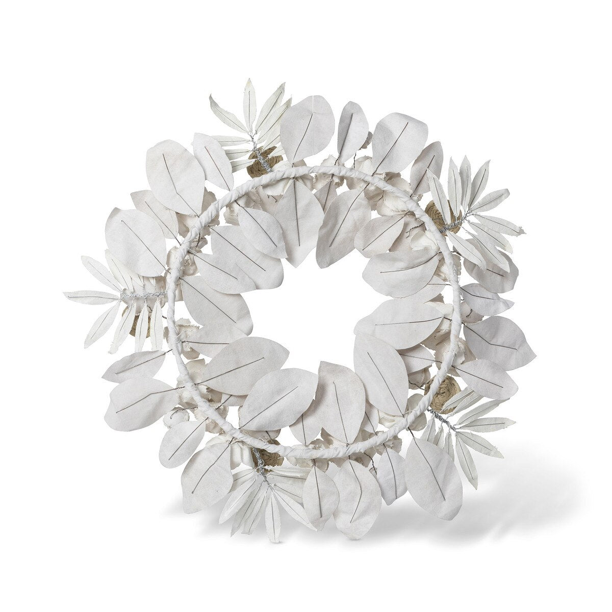 Upcycled Tent Canvas Floral Wreath style shot 2