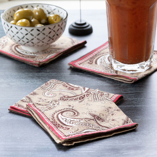 Kashmir Bronze Sheeting Napkin