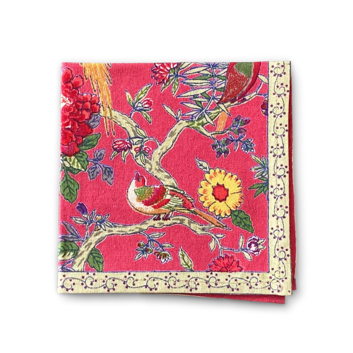 Bird Coral Sheeting Napkin
