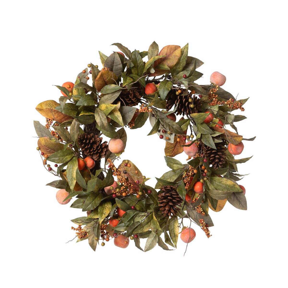 Autumn Persimmon Wreath style shot 1