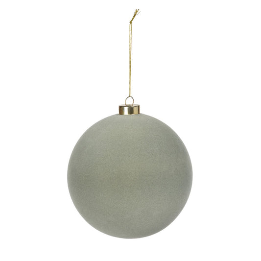 Sage Flocked Ornament, 5.75" style shot 1