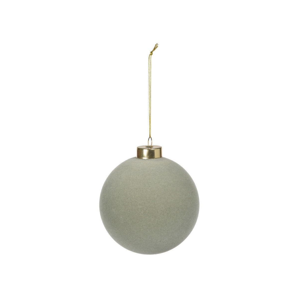 Sage Flocked Ornament, 4" style shot 1