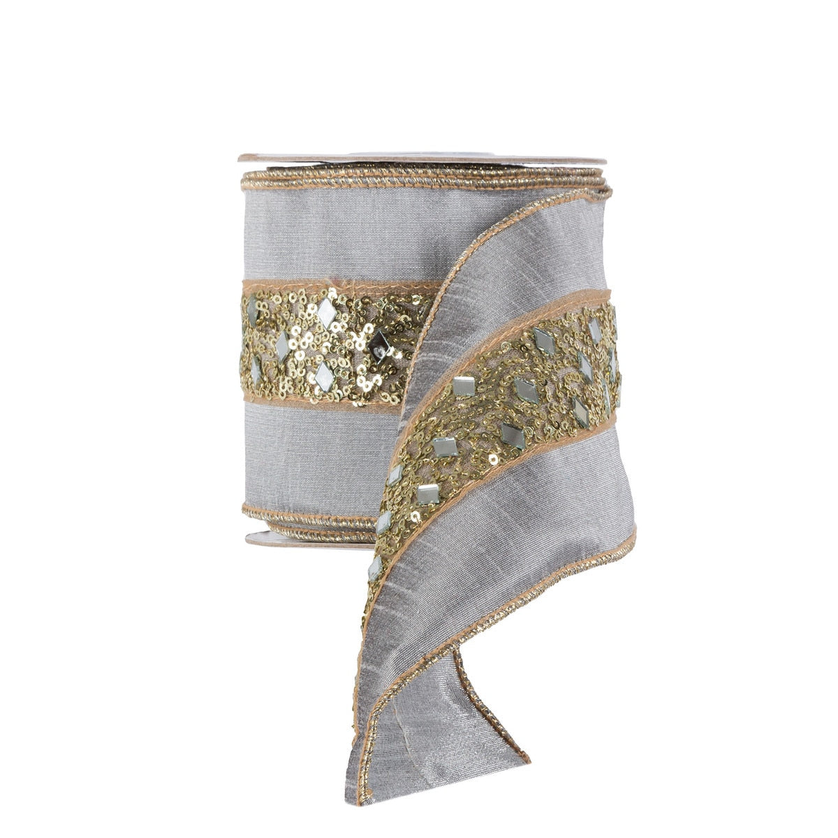 Greige and Gold Glitter Ribbon style shot 1