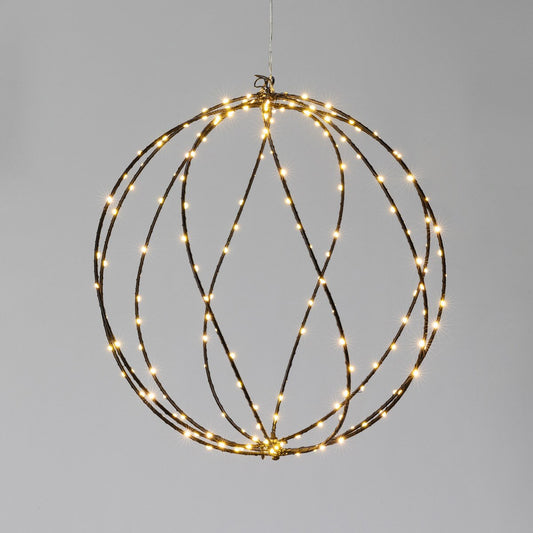 Twinkle Lit Sphere, Black, Medium style shot 1