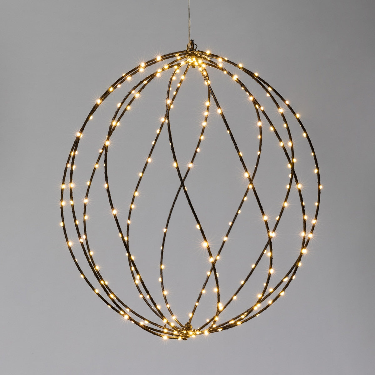 Twinkle Lit Sphere, Black, Large style shot 1