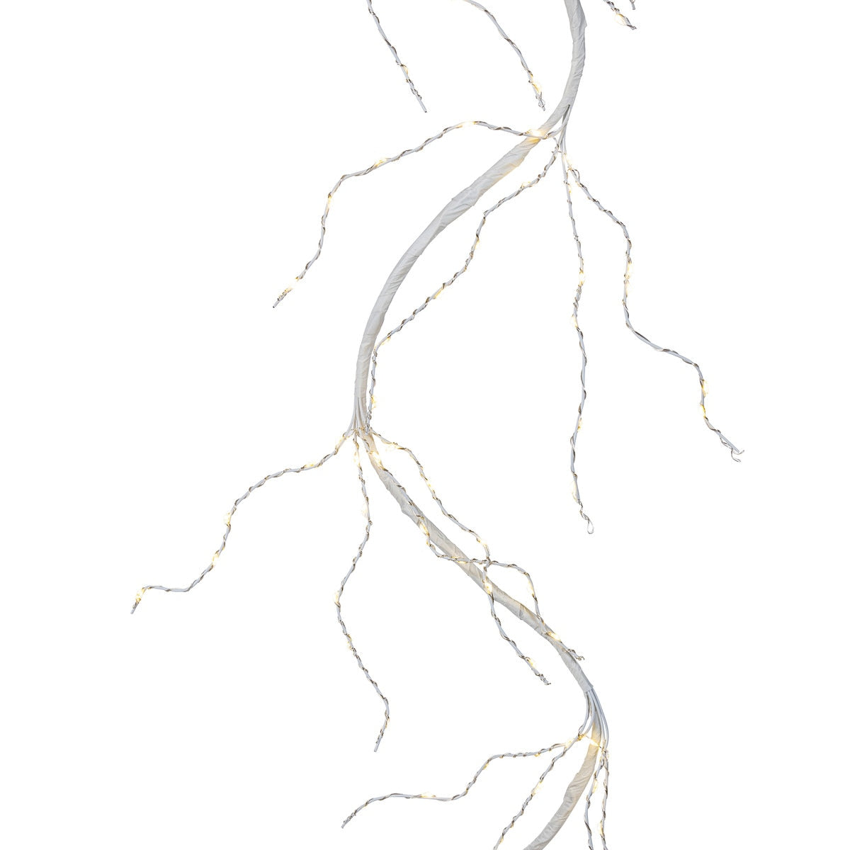 Lit 6' White Twinkling Garland style shot 2