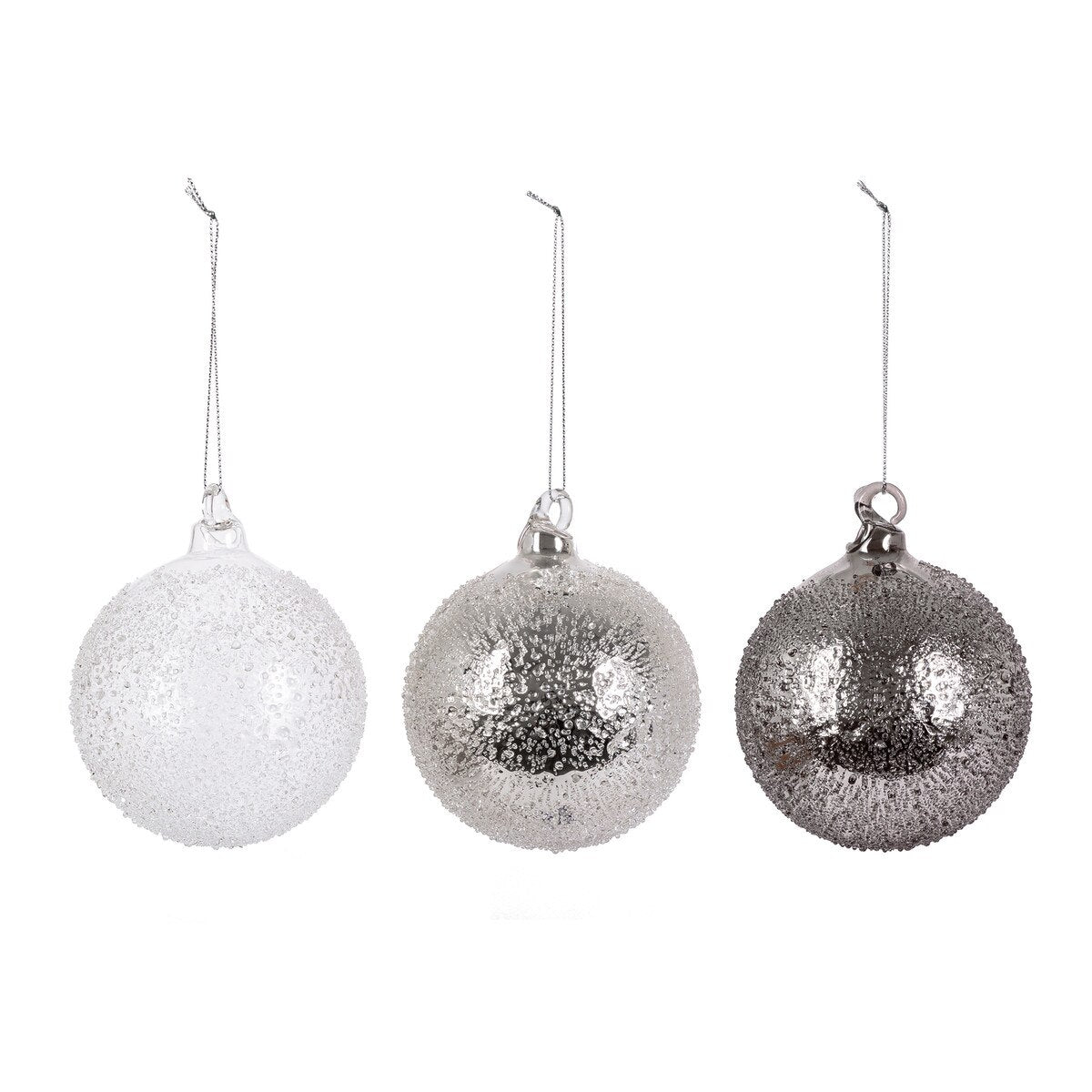 Heavy Metal Glass Ornament, 3 Assorted Styles style shot 1