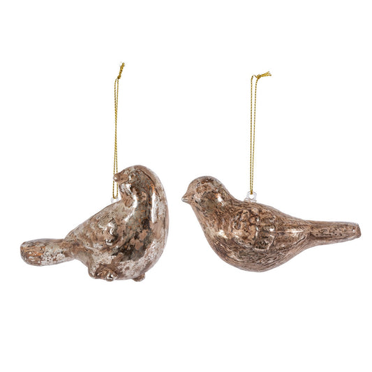 Antiqued Bird Ornament, 2 Assorted Styles style shot 1