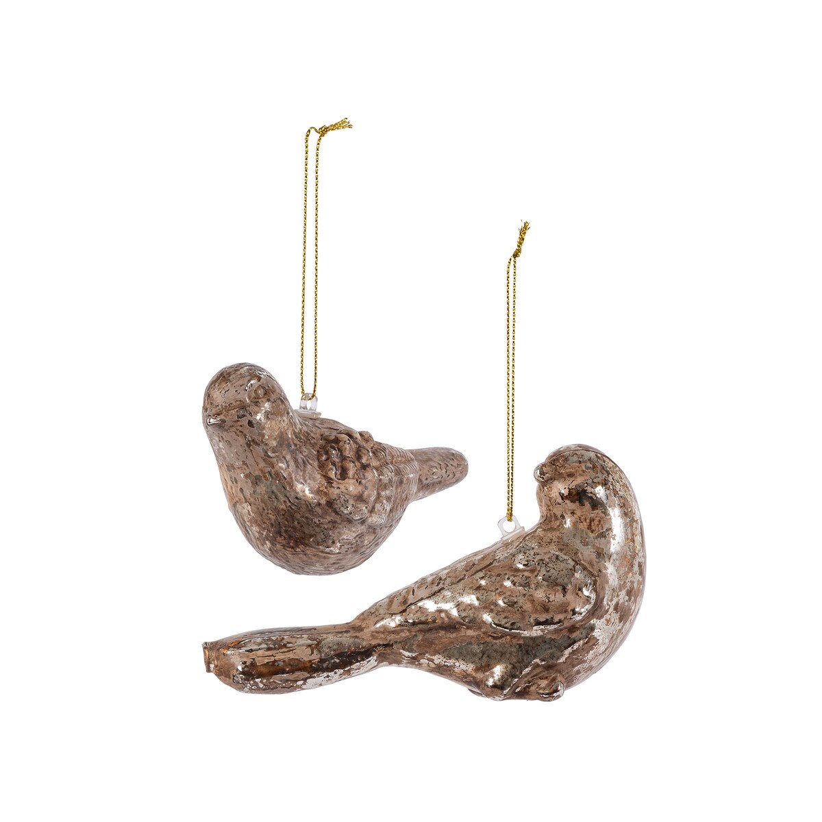 Antiqued Bird Ornament, 2 Assorted Styles style shot 2