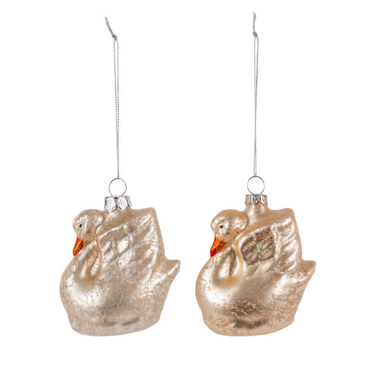 Sweet Swan Ornament, 2 Assorted Styles style shot 1