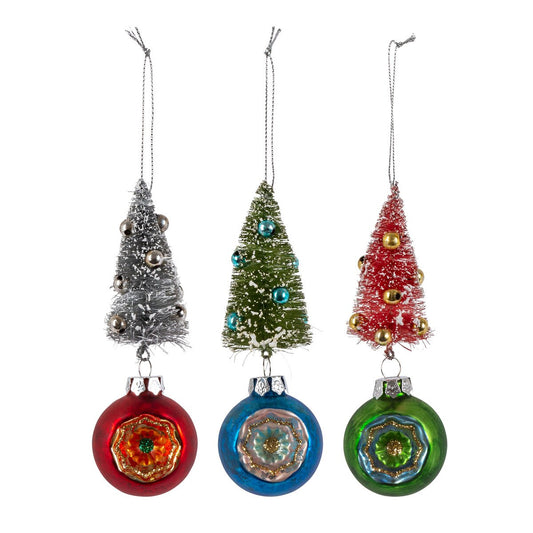 Retro Tree Ornament, 3 Assorted Styles style shot 1