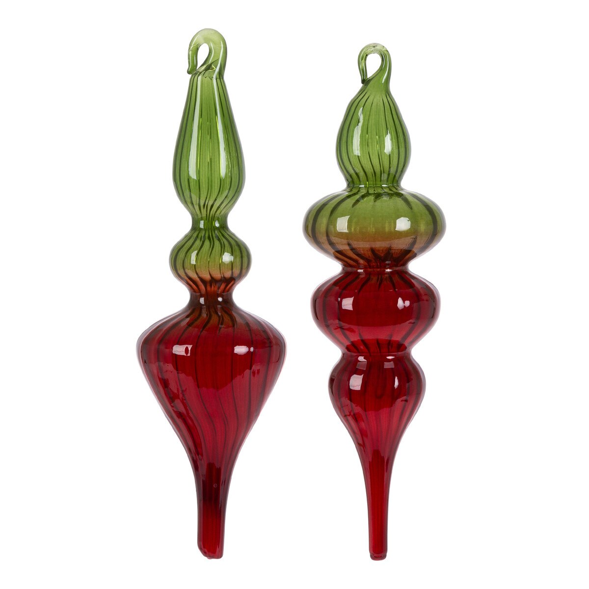 Merry Finial Ornament, Set of 2 style shot 1