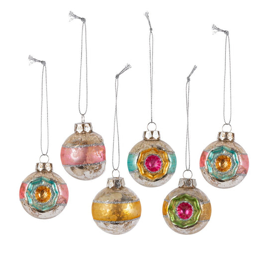 Mini Retro Reflector Ornaments, Box Set of 6 style shot 1