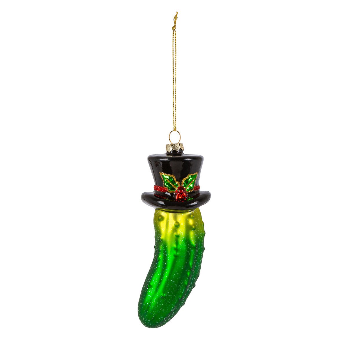 Pickle in a Top Hat Ornament style shot 1