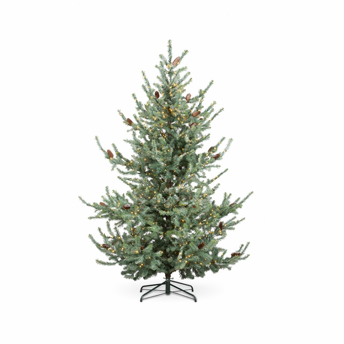 7.5' Iced Blue Spruce Tree with Micro Light style shot 1